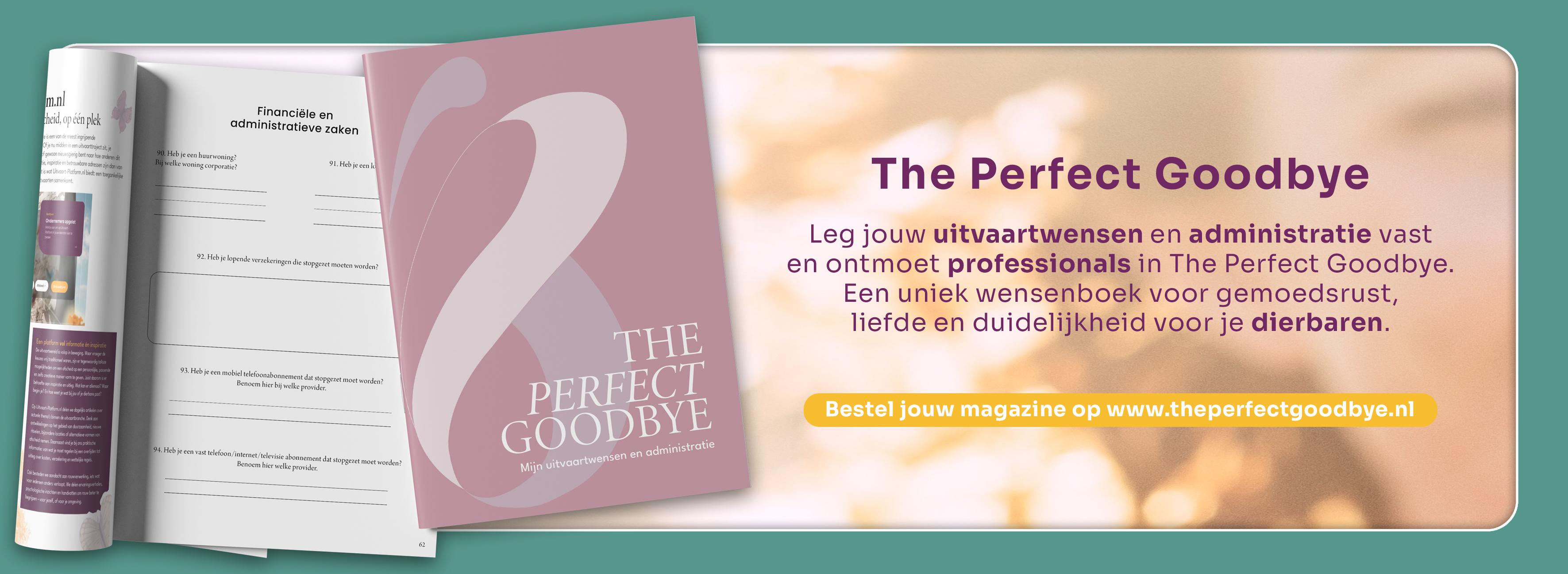 Uitvaartwensenboek // The Perfect Goodbye // Wensenboek // Nabesstandendossier